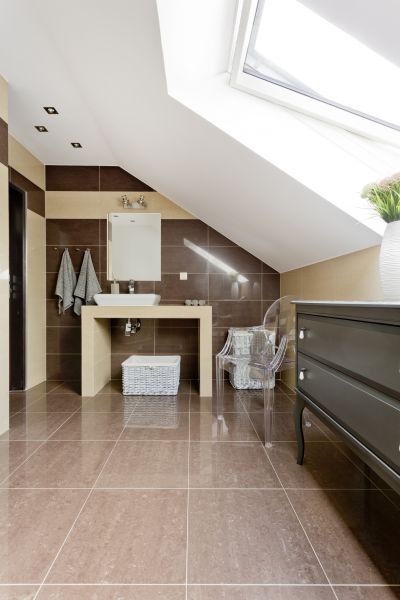 Attic Bathroom Installation in Saint Petersburg